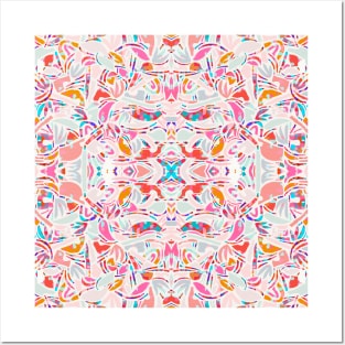 Sweet Candy Abstraction / Papercut Shapes Symmetry Posters and Art